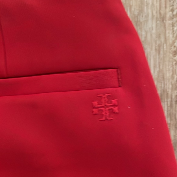Women’s Tory Burch Sport Tech Twill Ruffle Golf Skort Red size Small - Picture 5 of 5